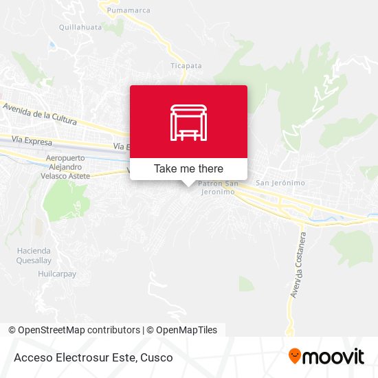 Mapa de Acceso Electrosur Este