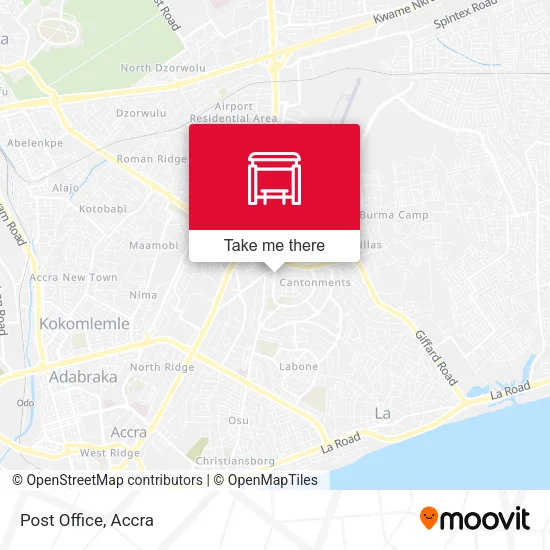 Post Office map