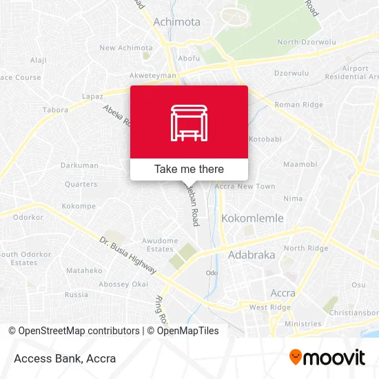 Access Bank map