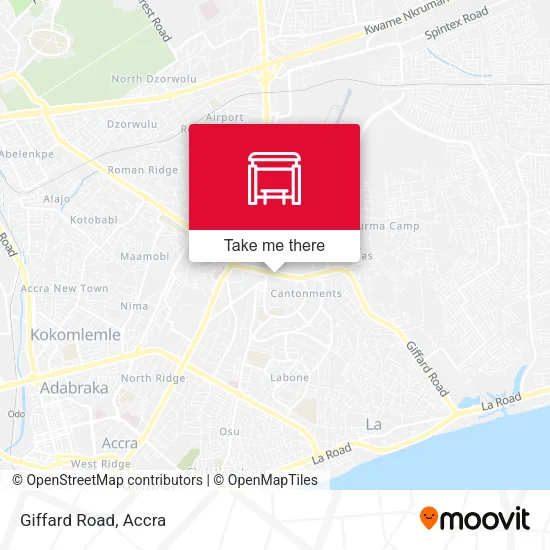 Giffard Road map