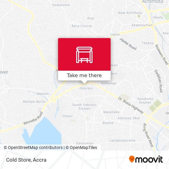 Cold Store map