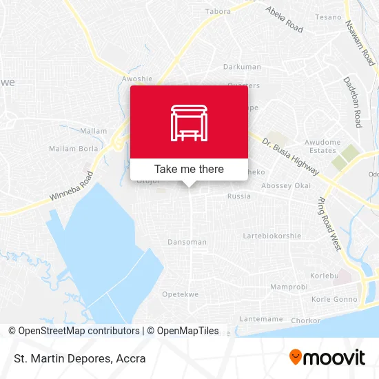 St. Martin Depores map