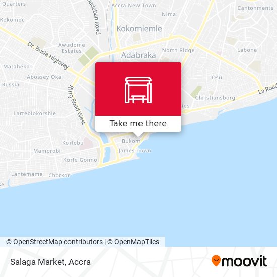 Salaga Market map