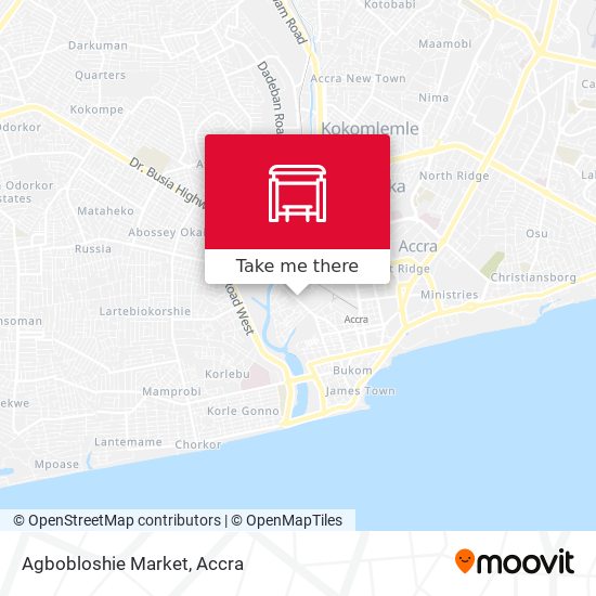 Agbobloshie Market map