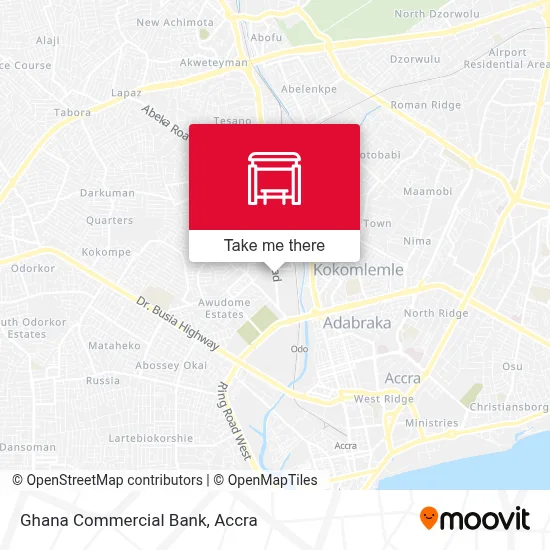 Ghana Commercial Bank map