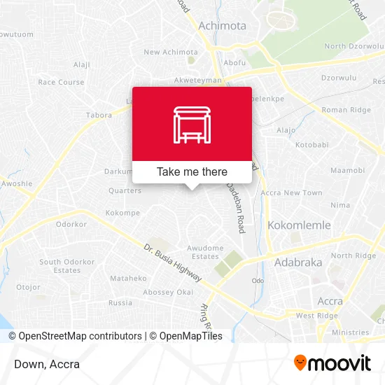 Down map