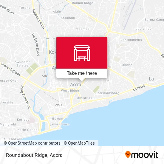 Roundabout Ridge map