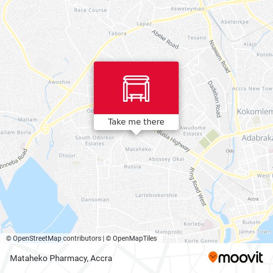 Mataheko Pharmacy map