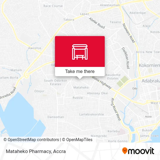 Mataheko Pharmacy map