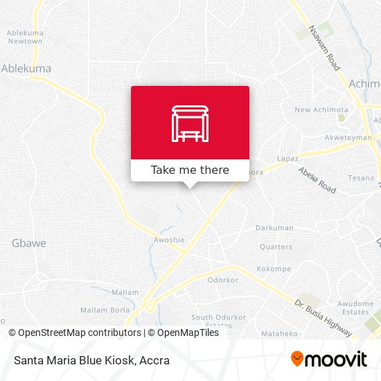 Santa Maria Blue Kiosk map