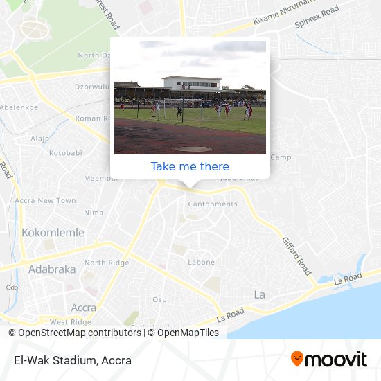 El-Wak Stadium map