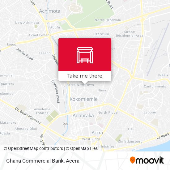 Ghana Commercial Bank map