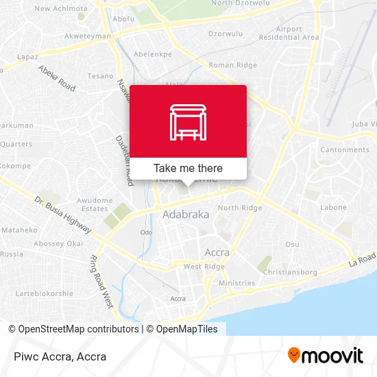 Piwc Accra map