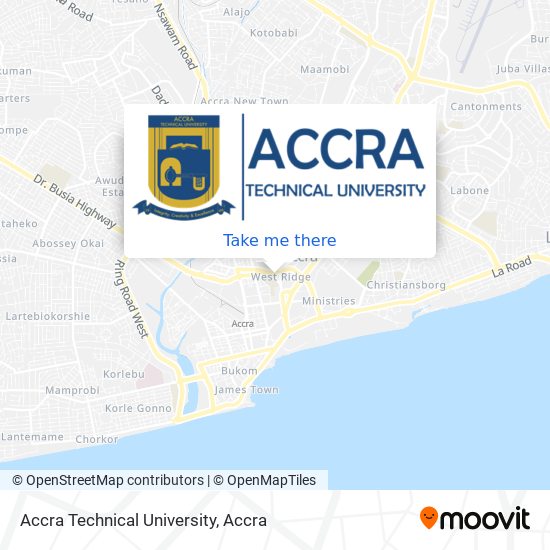 Accra Technical University map