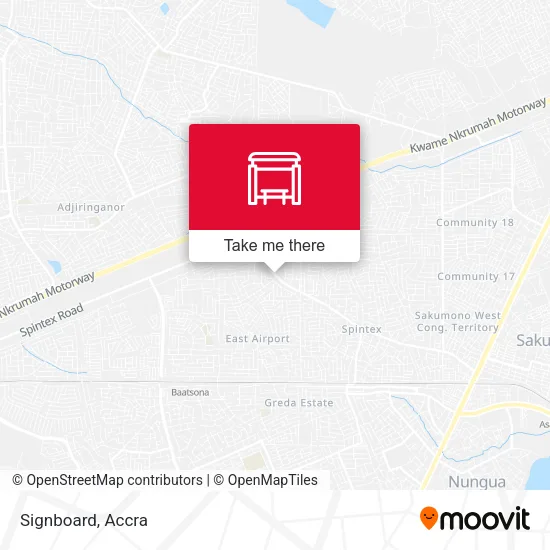 Signboard map