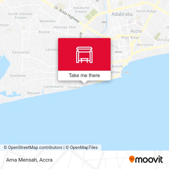 Ama Mensah map