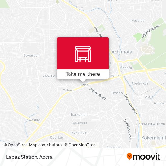 Lapaz Station map