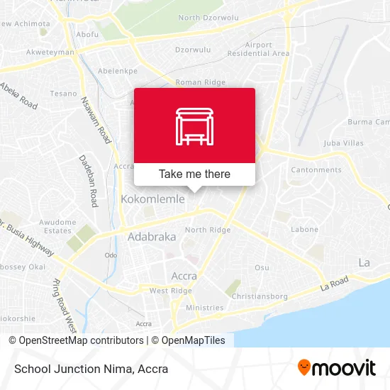 School Junction Nima map