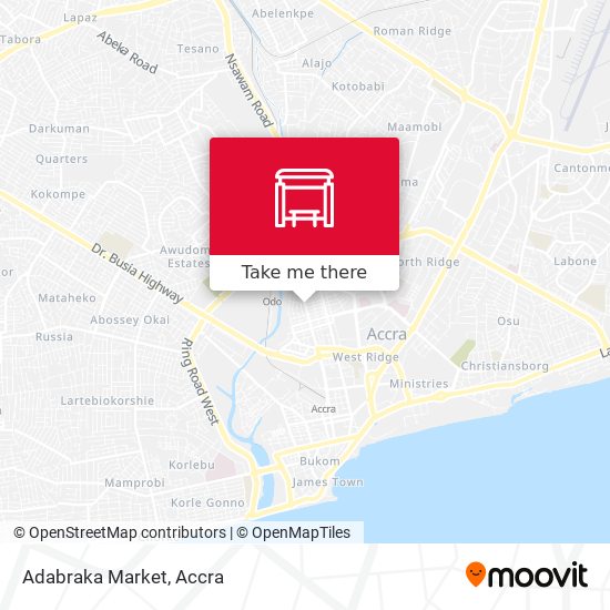 Adabraka Market map