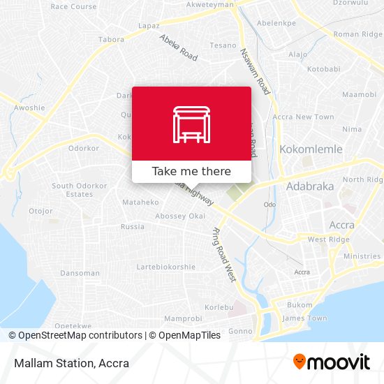 Mallam Station map