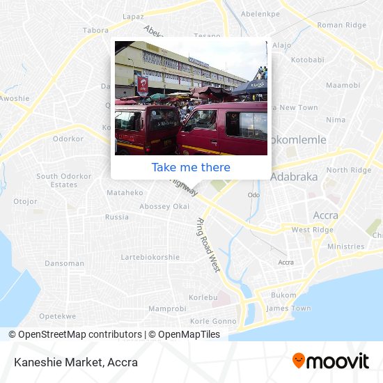 Kaneshie Market map
