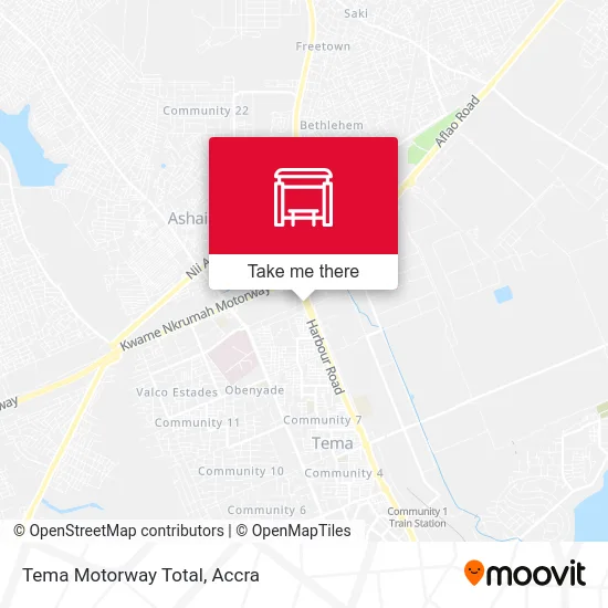 Tema Motorway Total map
