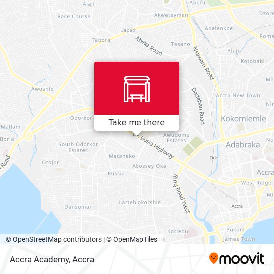 Accra Academy map