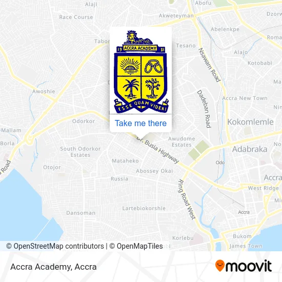 Accra Academy map