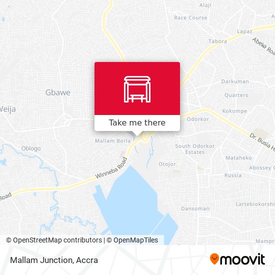 Mallam Junction map