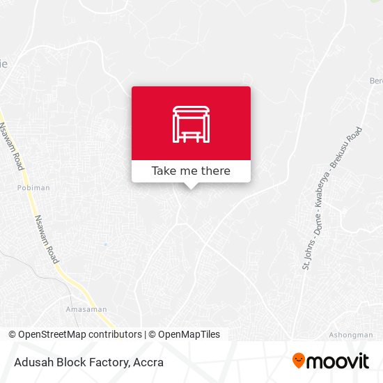 Adusah Block Factory map