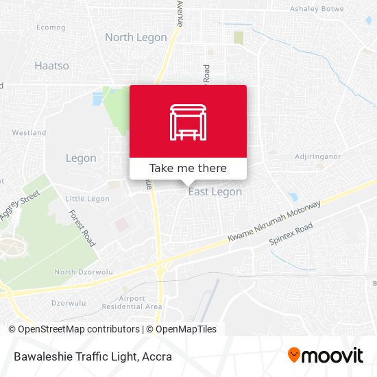 Bawaleshie Traffic Light map