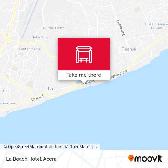 La Beach Hotel map