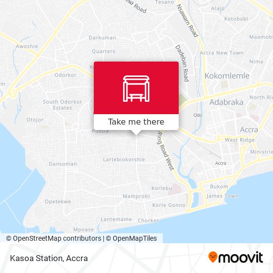 Kasoa Station map