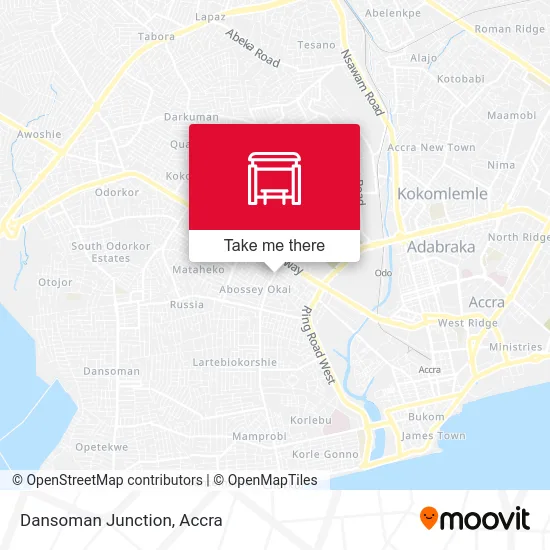 Dansoman Junction map