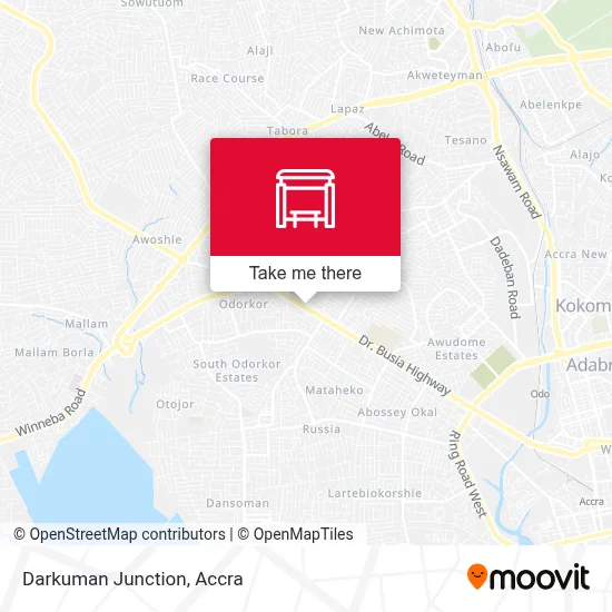 Darkuman Junction map