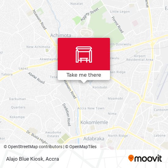Alajo Blue Kiosk map