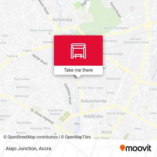 Alajo Junction map