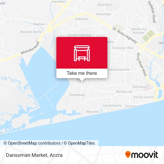 Dansoman Market map