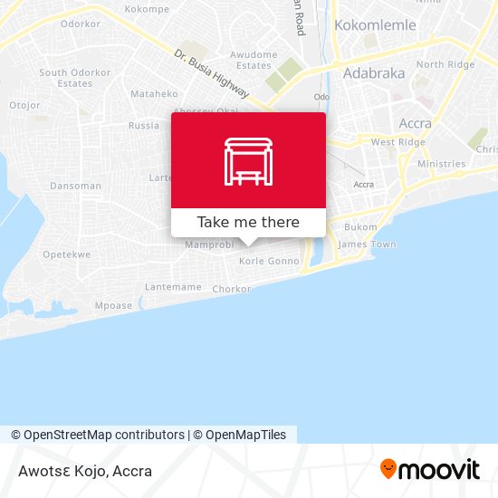 Awotsɛ Kojo map