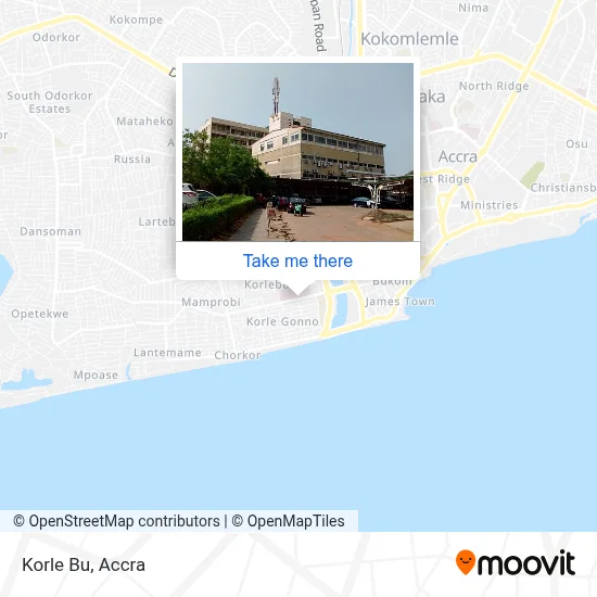 Korle Bu map