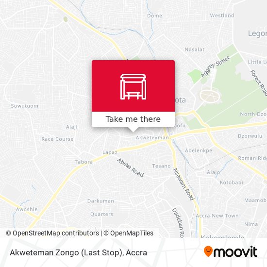 Akweteman Zongo (Last Stop) map