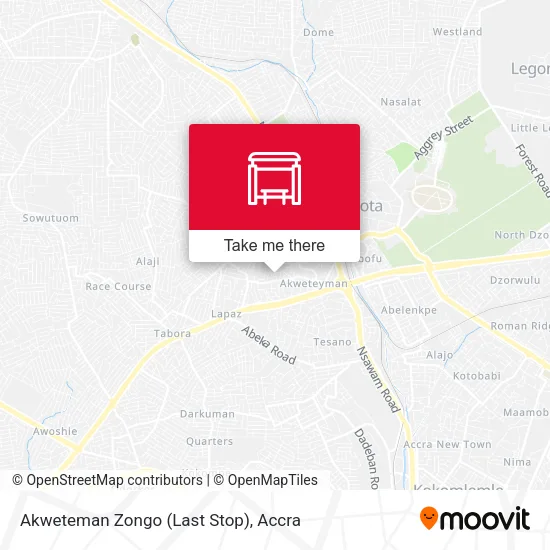 Akweteman Zongo (Last Stop) map