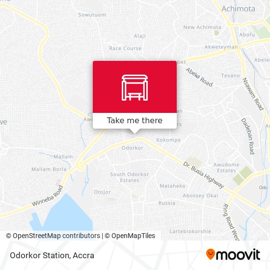 Odorkor Station map