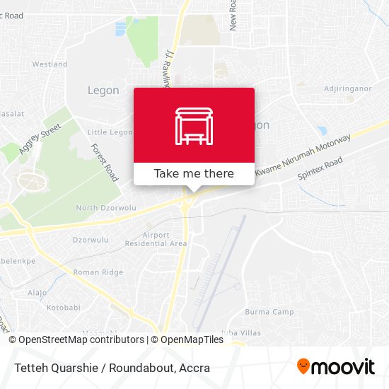 Tetteh Quarshie / Roundabout map