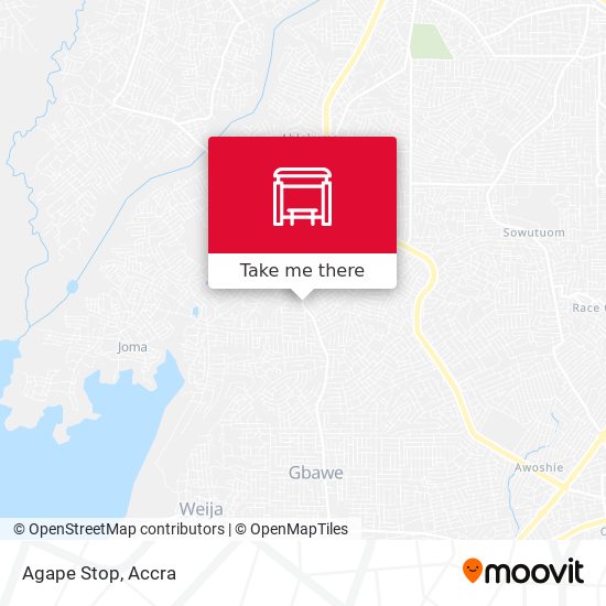 Agape Stop map