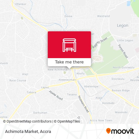 Achimota Market map