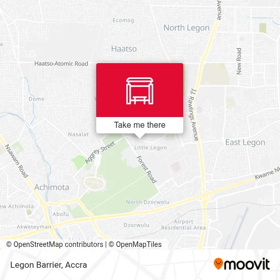 Legon Barrier map