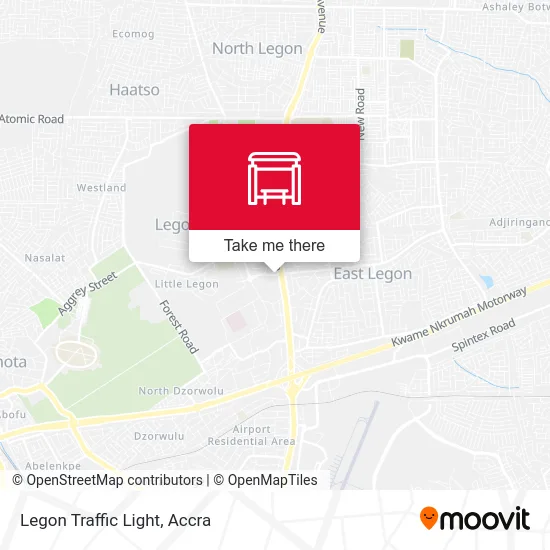 Legon Traffic Light map