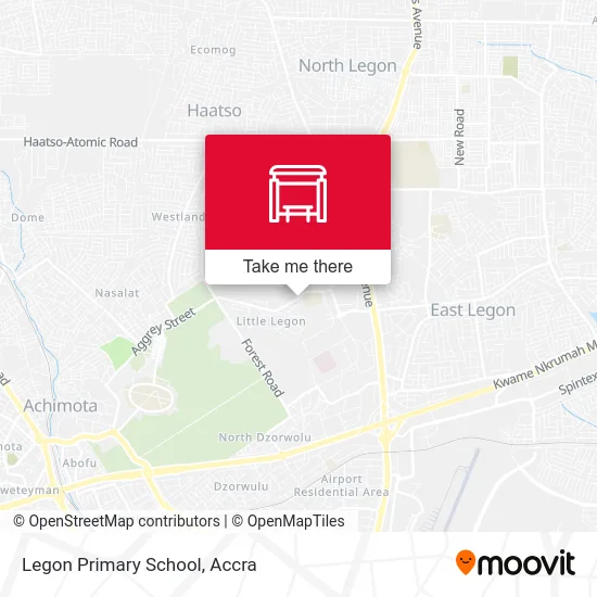 Legon Primary School map