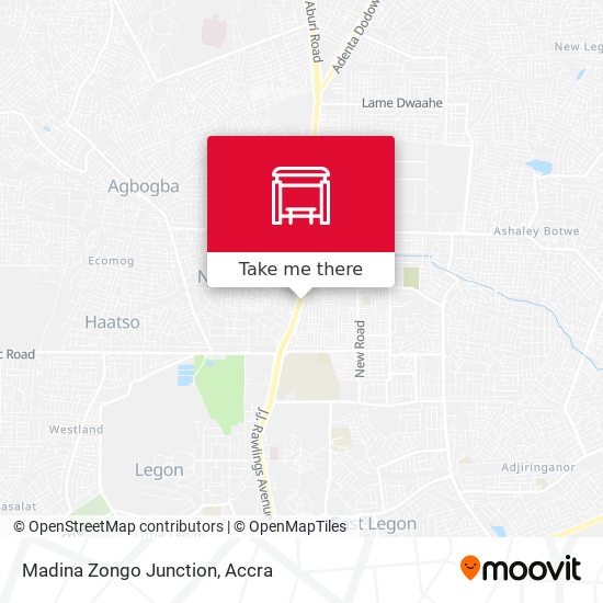 Madina Zongo Junction map
